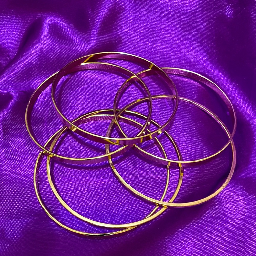 Bangles gold tone - Picture 2 of 3
